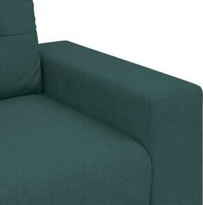 Sofa dwuosobowa, ciemnozielona, 180x77x82 cm, tkanina