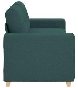 Sofa dwuosobowa, ciemnozielona, 180x77x82 cm, tkanina