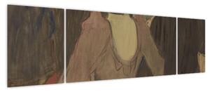 Obraz - Henri de Toulouse-Lautrec, La Goulue and Her Sister, reprodukcje (170x50 cm)