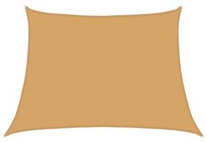 Żagiel przeciwsłoneczny, 160 g/m², trapez, jasnoszary, 4/5x3 m