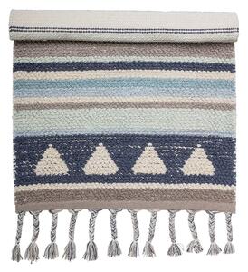 Niebiesko-szary dziecięcy bawełniany dywan Bloomingville Mini Cool, 60x90 cm