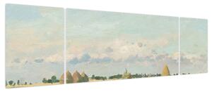 Obraz - Camille Pissarro, Landscape, Ile de France, reprodukcje (170x50 cm)