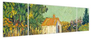 Obraz - Imitator of Vincent van Gogh, Landscape, reprodukcje (170x50 cm)