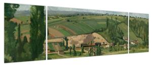 Obraz - Camille Pissarro, Landscape at Les Pâtis, Pontoise, reprodukcje (170x50 cm)