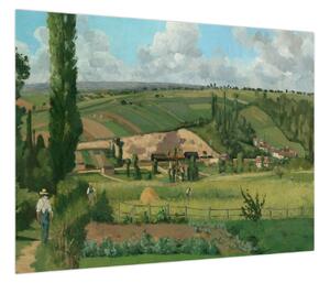Obraz - Camille Pissarro, Landscape at Les Pâtis, Pontoise, reprodukcje (70x50 cm)