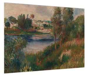 Obraz - Auguste Renoir, Landscape at Vetheuil, reprodukcje (70x50 cm)
