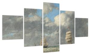 Obraz - Eugène Boudin, Le Havre, reprodukcje (125x70 cm)