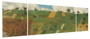 Obraz - Edouard Vuillard, Landscape of the Ile de France, reprodukcje (170x50 cm)