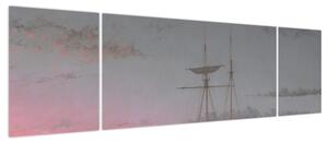 Obraz - Fitz Henry Lane, Lumber Schooners at Evening on Penobscot Bay, reprodukcje (170x50 cm)
