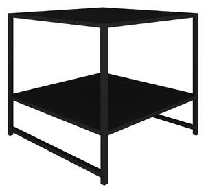 Czarny metalowy stolik Canett Lite, 50x50 cm