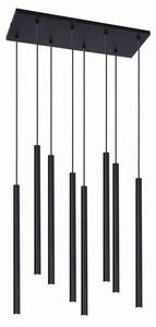 Czarna lampa wisząca nad stół 8 sopli - 4X S813 C3-G76