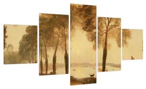 Obraz - Joseph Mallord William Turner, Mortlake Terrace, reprodukcje (125x70 cm)