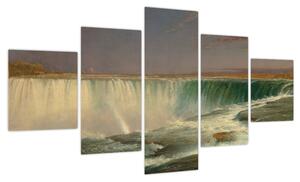 Obraz - Frederic Edwin Church, Niagara, reprodukcje (125x70 cm)