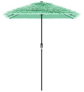 Parasol ogrodowy na stalowym słupku, zielony, 300x200x250 cm