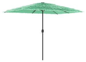 Parasol ogrodowy na stalowym słupku, zielony, 300x200x250 cm