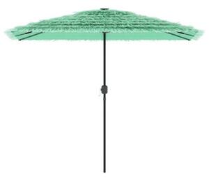Parasol ogrodowy na stalowym słupku, zielony, 300x200x250 cm