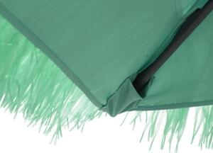Parasol ogrodowy na stalowym słupku, zielony, 223x223x213 cm