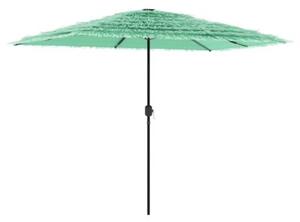 Parasol ogrodowy na stalowym słupku, zielony, 300x200x250 cm
