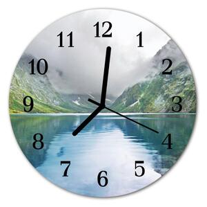 Zegar ścienny okrągły Jezioro górskie