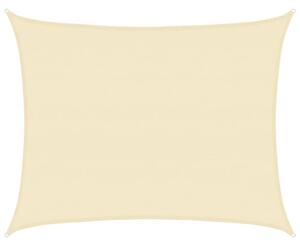 Żagiel przeciwsłoneczny, 160 g/m², kremowy, 6x8 m, hdpe