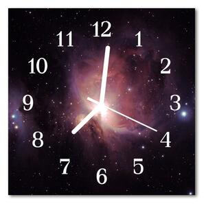 Zegar szklany kwadratowy Przestrzeń kosmiczna