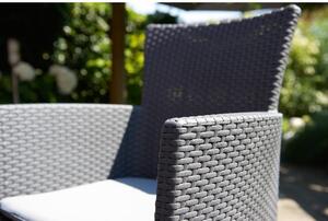 Ciemnoszary plastikowy fotel ogrodowy Lowa – Keter