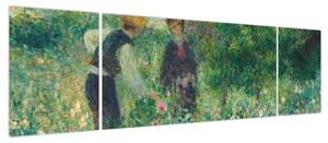 Obraz - Auguste Renoir, Picking Flowers, reprodukcje (170x50 cm)