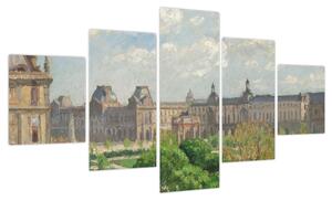 Obraz - Camille Pissarro, Place du Carrousel, Paris, reprodukcje (125x70 cm)