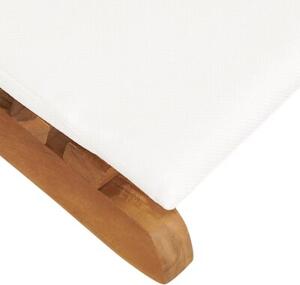 Leżaki z poduszkami, 2 szt., lite drewno tekowe