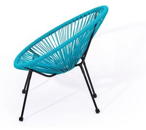 Dziecięce niebieskie rattanowe krzesełko Bonami Essentials Avocado, 50,5x62x55,5 cm