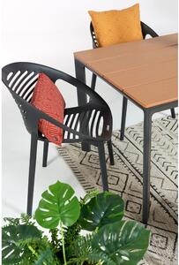 Czarne krzesło ogrodowe Bonami Essentials Joanna