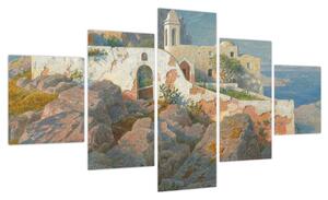 Obraz - William Stanley Haseltine, Santa Maria a Cetrella, Anacapri, reprodukcje (125x70 cm)