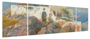 Obraz - William Stanley Haseltine, Santa Maria a Cetrella, Anacapri, reprodukcje (170x50 cm)