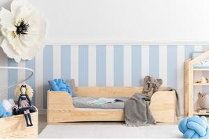 Dziecięce łóżko z drewna sosnowego Adeko Pepe Dan, 90x200 cm