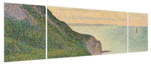 Obraz - Georges Seurat, Seascape at Port-en-Bessin, Normandy, reprodukcje (170x50 cm)
