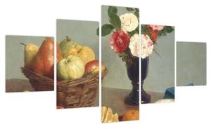Obraz - Henri Fantin-Latour, Still Life, reprodukcje (125x70 cm)