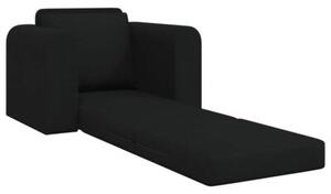 Sofa bed czarny 98 x 71 x 83 cm tkanina