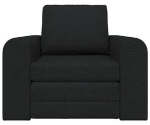 Sofa bed czarny 98 x 71 x 83 cm tkanina