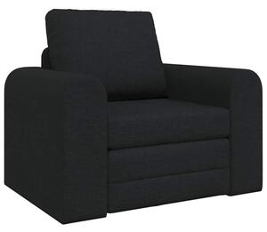 Sofa bed czarny 98 x 71 x 83 cm tkanina