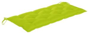 Składana ławka ogrodowa z poduszką, 118 cm, bambusowa
