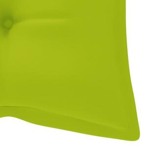 Ławka ogrodowa z poduszką, 120 cm, lite drewno akacjowe