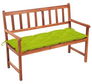 Ławka ogrodowa z poduszką, 120 cm, lite drewno akacjowe