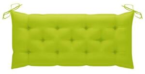 Składana ławka ogrodowa z poduszką, 118 cm, bambusowa