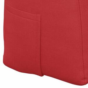 Aksamitna poduszka ergonomicznÄ na plecy w kolorze czerwonym
