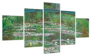 Obraz - Claude Monet, The Japanese Footbridge, reprodukcje (125x70 cm)