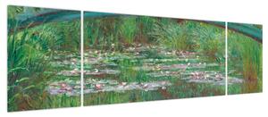 Obraz - Claude Monet, The Japanese Footbridge, reprodukcje (170x50 cm)