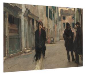 Obraz - John Singer Sargent, Street in Venice, reprodukcje (70x50 cm)
