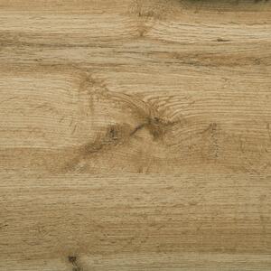 Komoda jasne drewno industrialna metalowe nogi 2 szafki 4 komory Timber Beliani