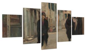 Obraz - John Singer Sargent, Street in Venice, reprodukcje (125x70 cm)