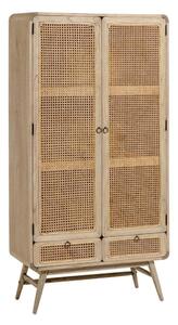 Jasnobrązowa szafka z półkami Kave Home Nalu, 90x175 cm